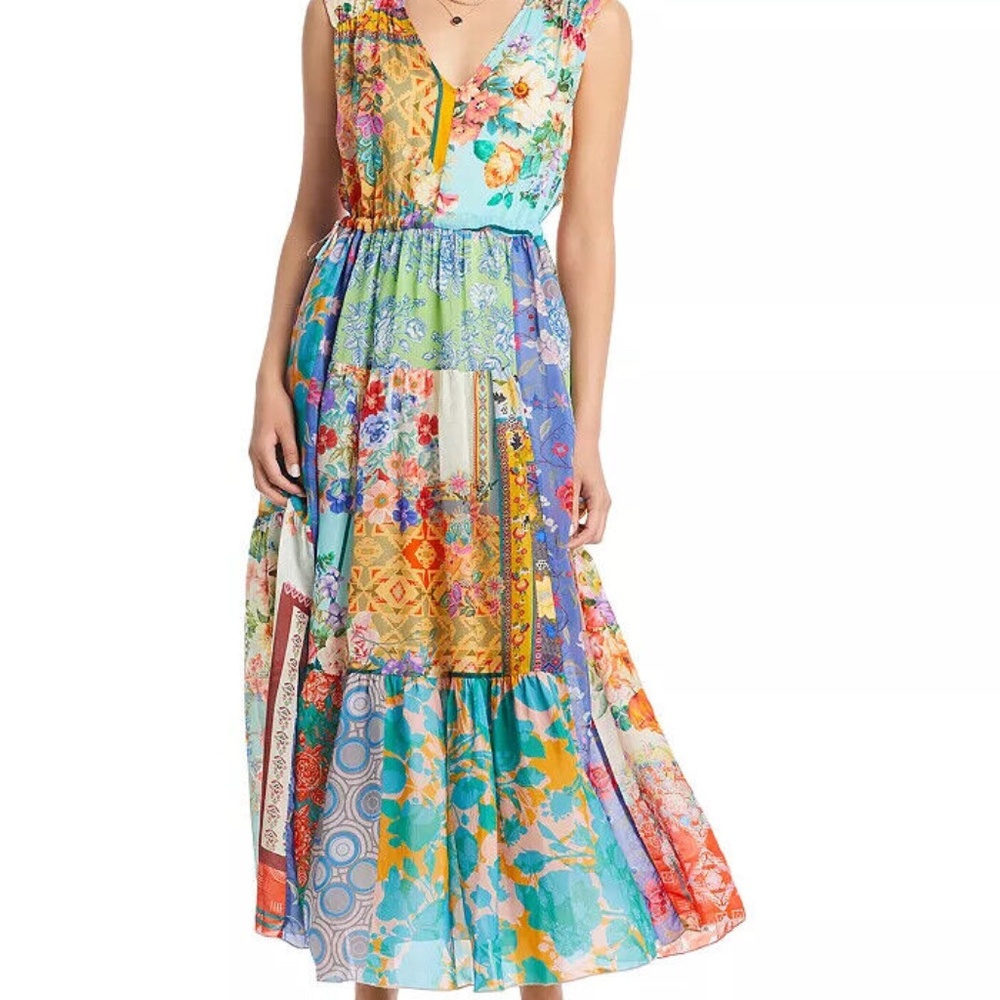 NWT Johnny Was Cherika Natania Maxi Slip Dress Boho Chic - LARGE